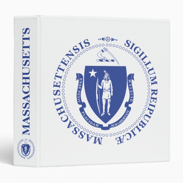 Massachusetts sign 3 ring binder (Front/Spine)