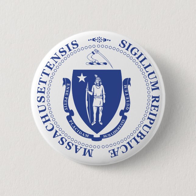 Massachusetts sign button (Front)