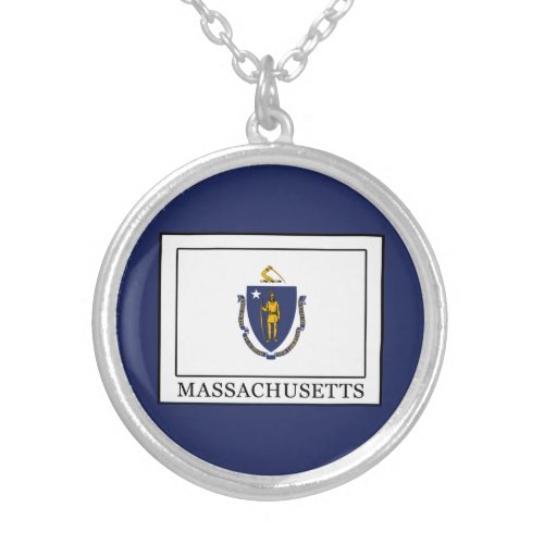 Massachusetts Silver Plated Necklace