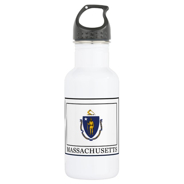 Massachusetts Stainless Steel Water Bottle (Front)
