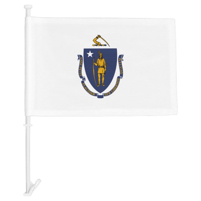 Massachusetts State Car Flag (Front)