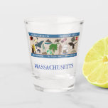 Massachusetts State Commemorative Shot Glass at Zazzle