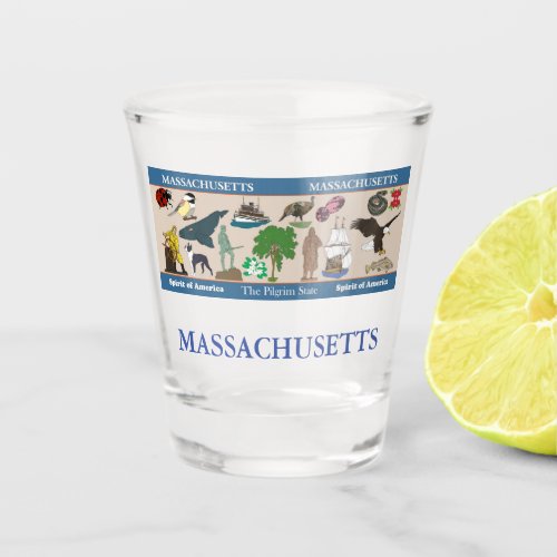 Massachusetts State Commemorative Shot Glass