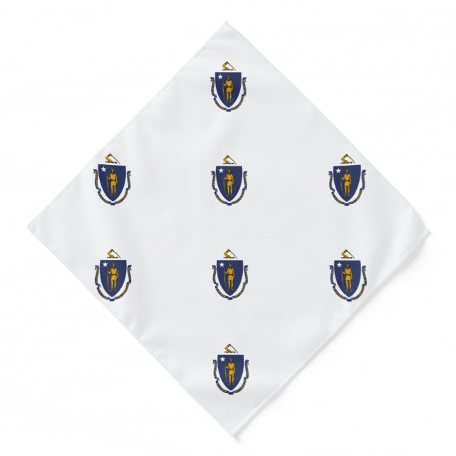 Massachusetts State Flag Bandana (Front)