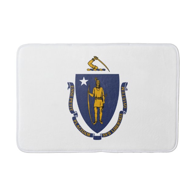 Massachusetts State Flag Bath Mat (Front)
