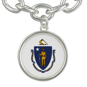 Massachusetts State Flag Bracelet