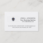 Massachusetts State Flag Business Card