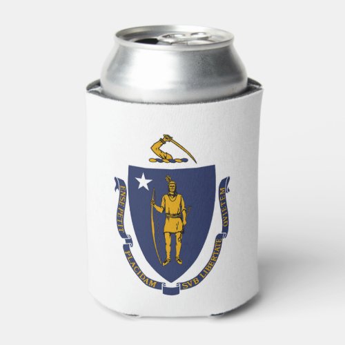 Massachusetts State Flag Can Cooler