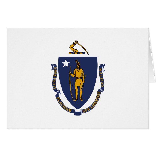 Massachusetts State Flag Cards (Front Horizontal)