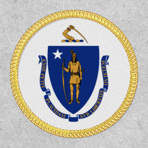 Massachusetts State Flag Circle Patch
