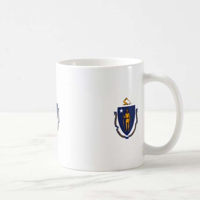 Massachusetts State Flag Design Coffee Mug (Right)