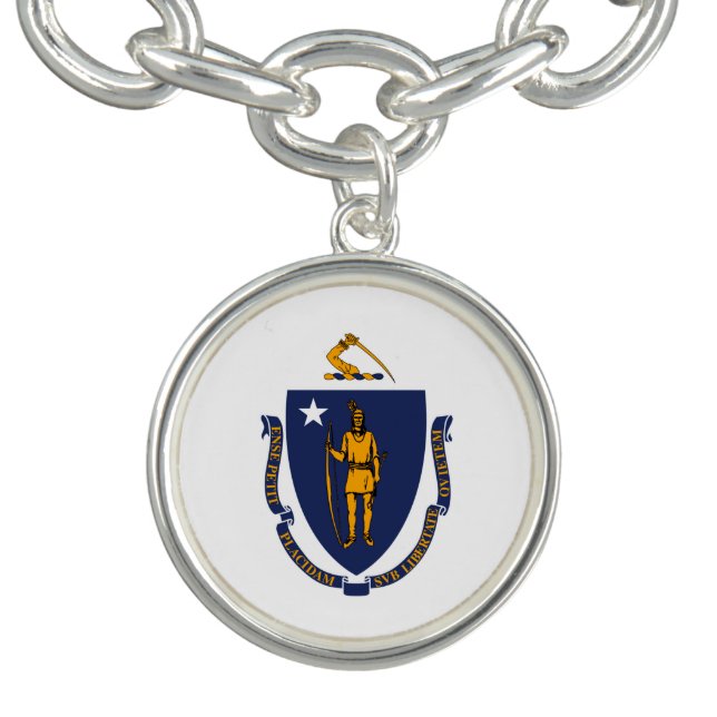 Massachusetts State Flag Design decor Bracelet (Design)