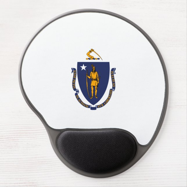 Massachusetts State Flag Design Gel Mouse Pad (Front)