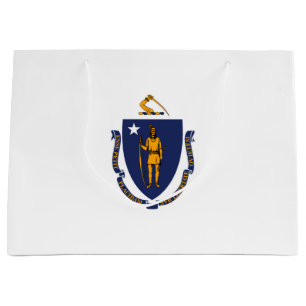 Massachusetts State Flag Design Large Gift Bag