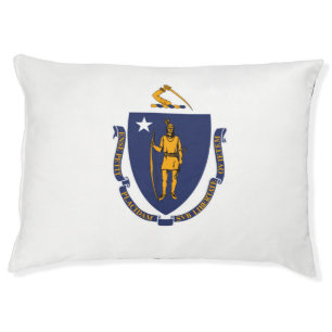 Massachusetts State Flag Design Pet Bed