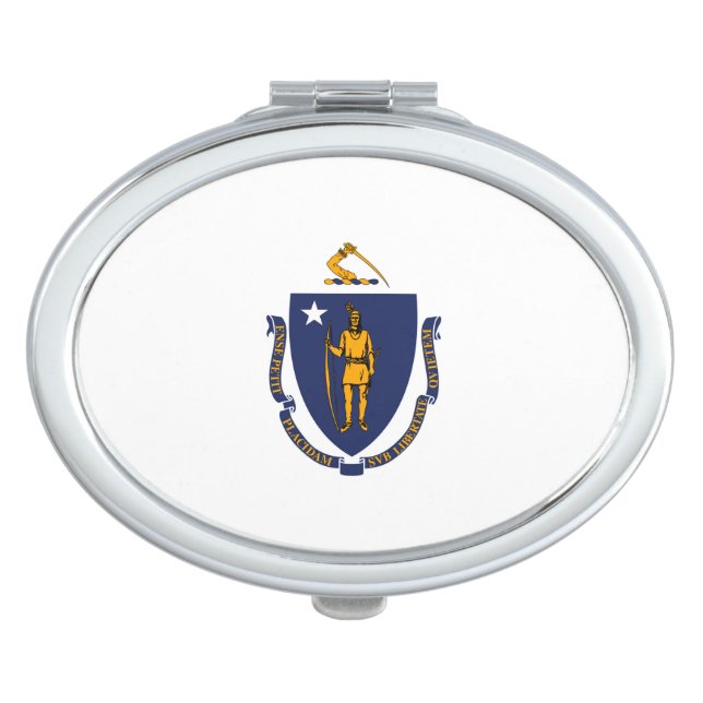 Massachusetts State Flag Design Vanity Mirror (Front)