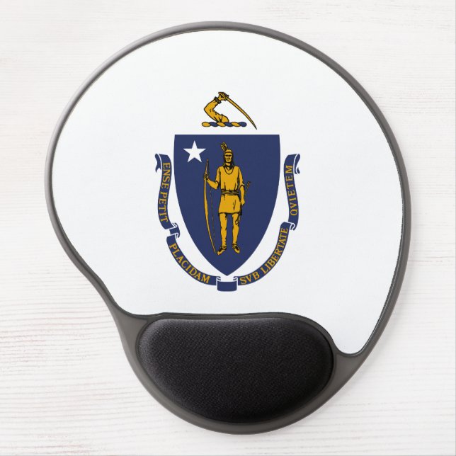 Massachusetts State Flag Gel Mouse Pad (Front)