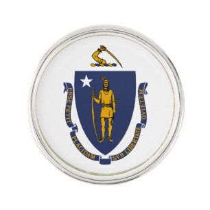 Massachusetts State Flag Lapel Pin