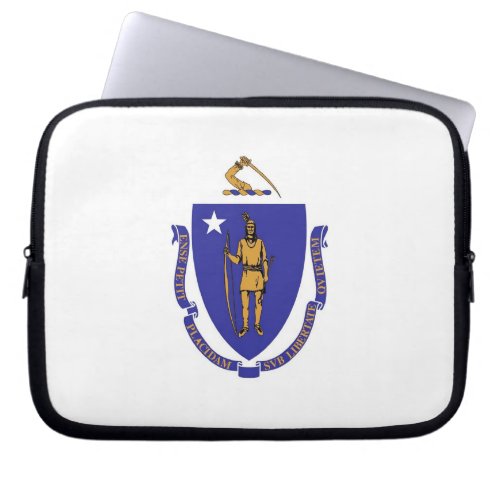 Massachusetts State Flag Laptop Sleeve