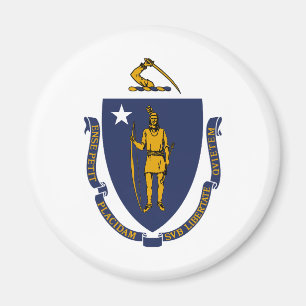 Massachusetts State Flag Magnet