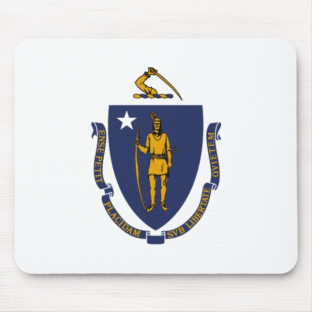 Massachusetts State Flag Mouse Pad (Front)