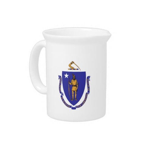 Massachusetts State Flag Pitcher