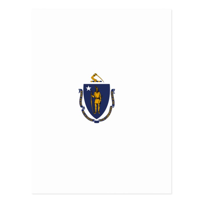 Massachusetts State Flag Post Card