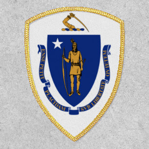 Massachusetts State Flag Shield Patch