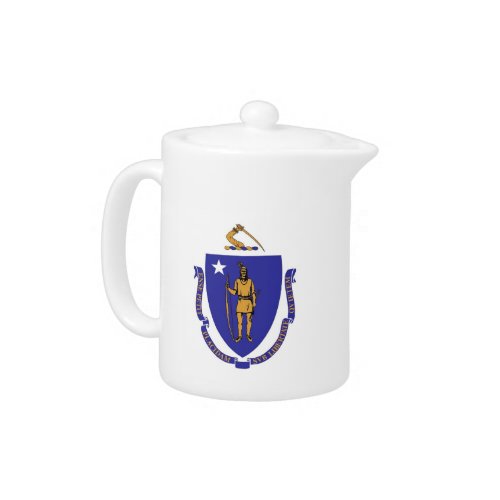 Massachusetts State Flag Teapot