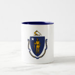 Massachusetts State Flag Two-Tone Coffee Mug