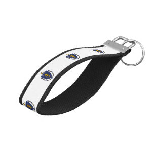 Massachusetts State Flag Wrist Keychain