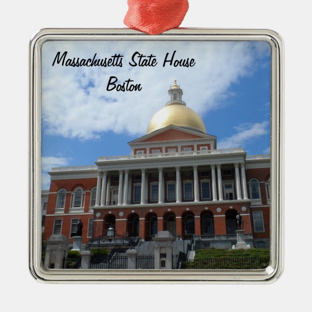 Massachusetts State House, Boston Metal Ornament (Front)