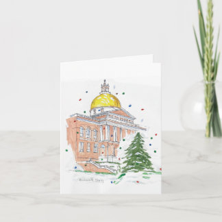Massachusetts State House Holiday Card