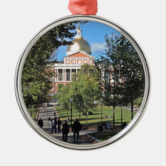 Massachusetts State House Metal Ornament (Front)