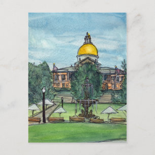 Massachusetts State House Postcard