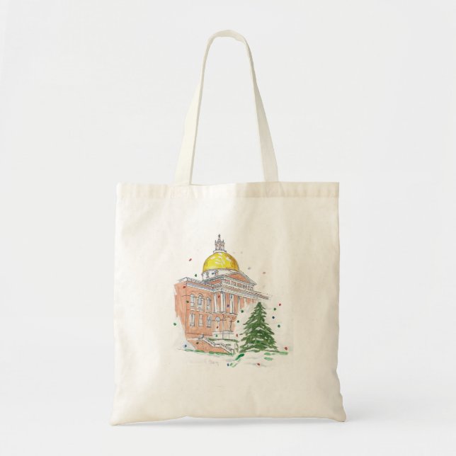 Massachusetts State House Tote Bag (Front)