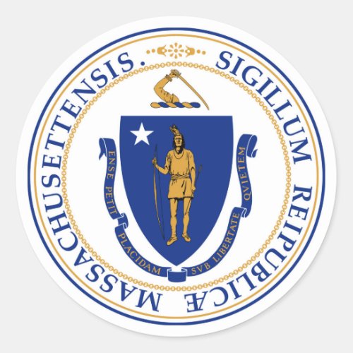 Massachusetts state seal america republic symbol f