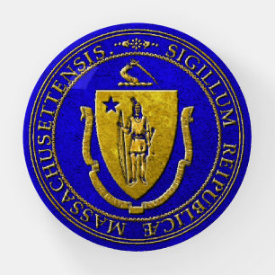 Massachusetts State Seal Paperweight