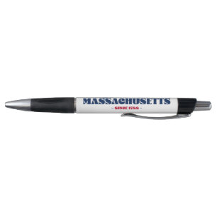 Massachusetts State Stars and Stripes Pen