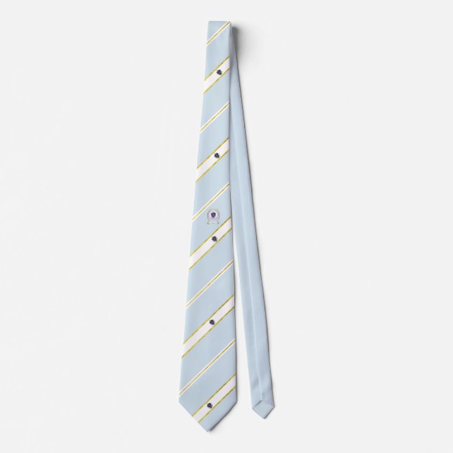 Massachusetts stripes flag neck tie (Front)