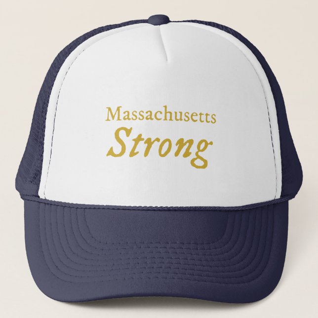 Massachusetts Strong  Trucker Hat (Front)