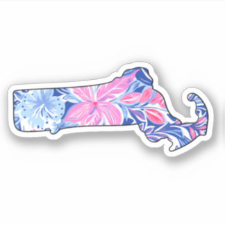 Massachusetts - Summer Sticker - Lilly Inspired