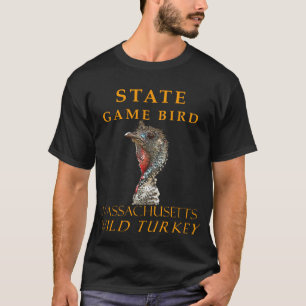 Massachusetts Territory Game Bird Quirky Turkey T-Shirt