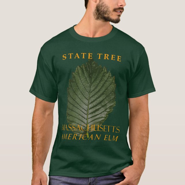 Massachusetts Territory Tree The American Elm T-Shirt (Front)