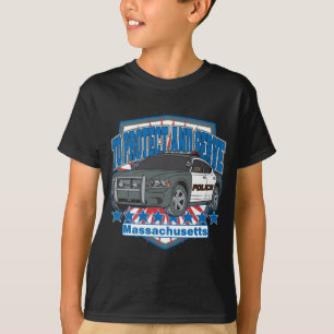 Massachusetts To Protect and Serve Police Car T-Shirt