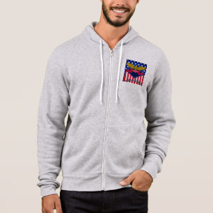 Massachusetts USA Flag Hoodie