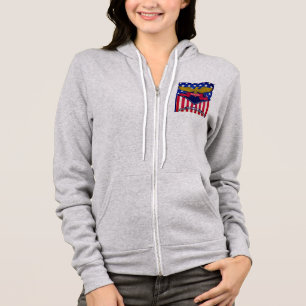 Massachusetts USA Flag Hoodie