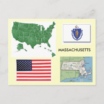 Massachusetts  Usa Postcard by archemedes at Zazzle