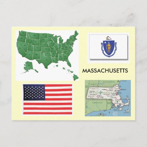 Massachusetts USA Postcard