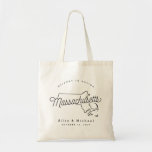 Massachusetts Wedding Welcome Tote Bag<br><div class="desc">This Massachusetts tote is perfect for welcoming out of town guests to your wedding! Pack it with local goodies for an extra fun welcome package.</div>